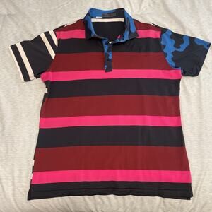 G/FORE Multicolor Striped Polo Shirt